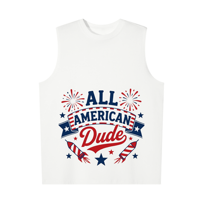 All American dude 4th july tank