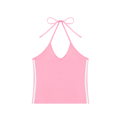 Tiger Eyes Halter Crop Tank Top