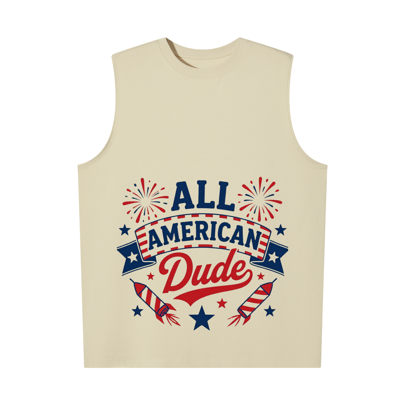 All American dude 4th july tank
