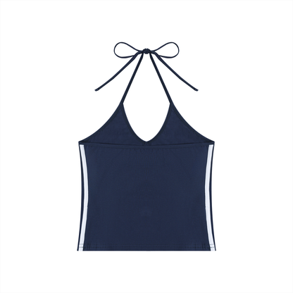 Tiger Eyes Halter Crop Tank Top