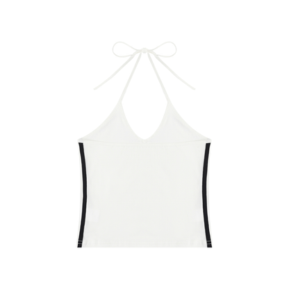 Tiger Eyes Halter Crop Tank Top