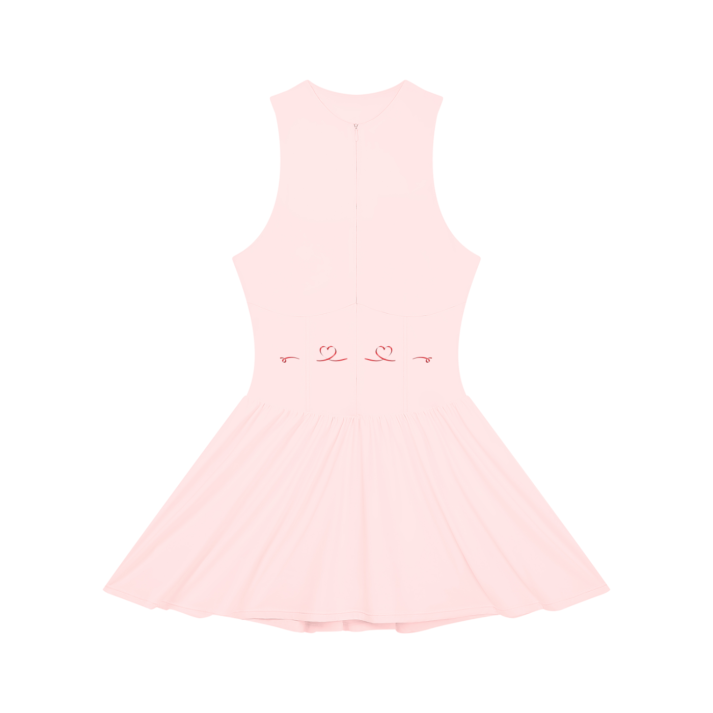 Women’s Ruched Sleeveless Full-Zip Dress