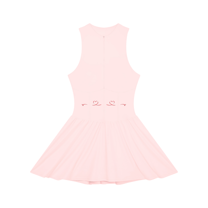Women’s Ruched Sleeveless Full-Zip Dress