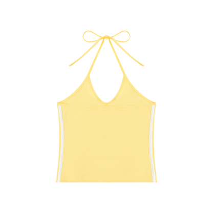 Tiger Eyes Halter Crop Tank Top
