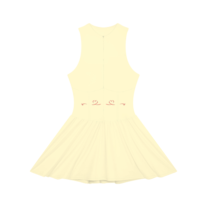 Women’s Ruched Sleeveless Full-Zip Dress