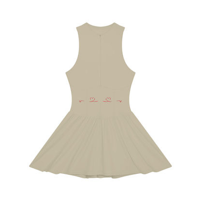 Women’s Ruched Sleeveless Full-Zip Dress