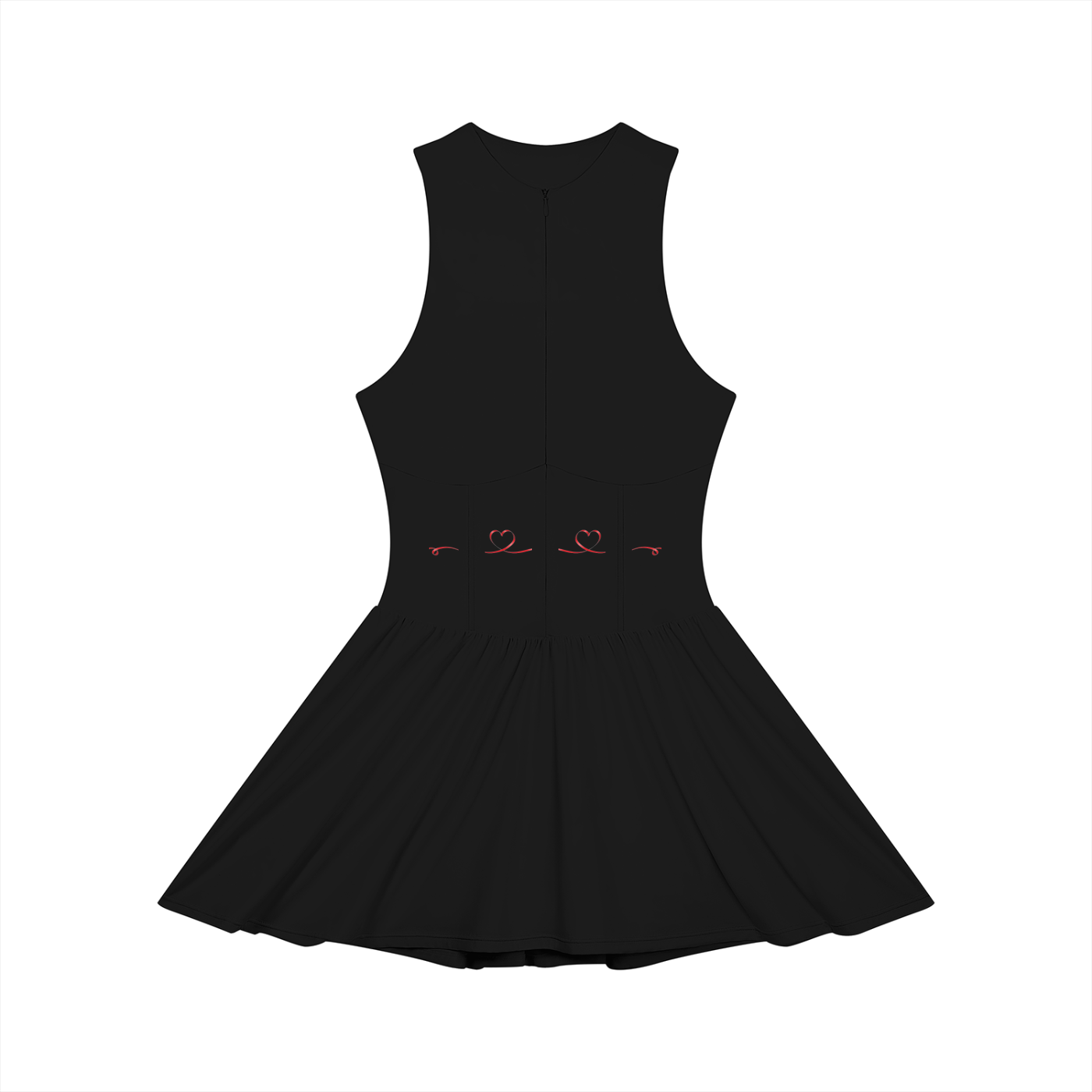 Women’s Ruched Sleeveless Full-Zip Dress